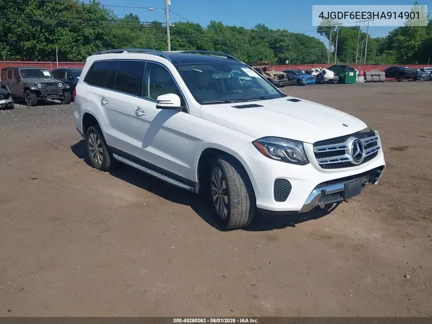 2017 Mercedes-Benz Gls 450 4Matic VIN: 4JGDF6EE3HA914901 Lot: 45260363