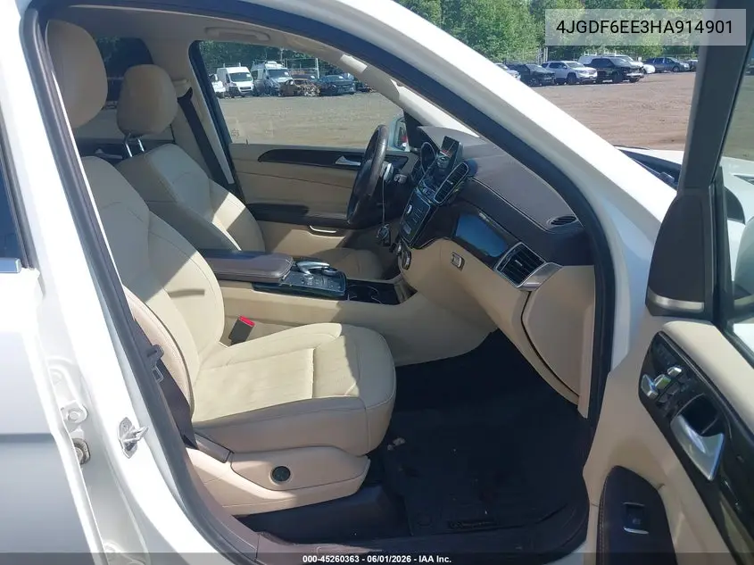 2017 Mercedes-Benz Gls 450 4Matic VIN: 4JGDF6EE3HA914901 Lot: 45260363