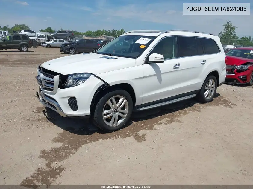 2017 Mercedes-Benz Gls 450 4Matic VIN: 4JGDF6EE9HA824085 Lot: 45283166