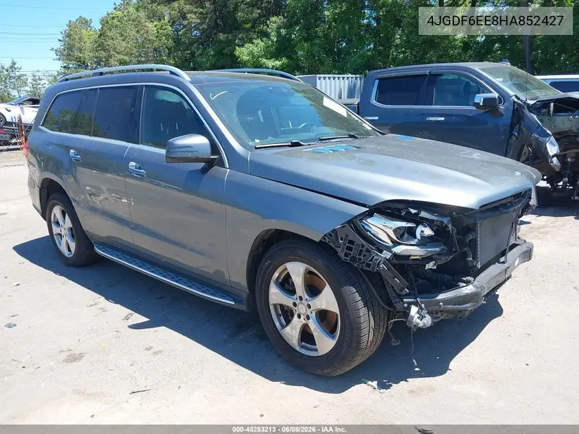 2017 Mercedes-Benz Gls 450 4Matic VIN: 4JGDF6EE8HA852427 Lot: 45283213