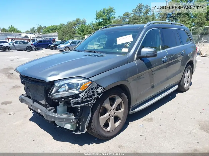 2017 Mercedes-Benz Gls 450 4Matic VIN: 4JGDF6EE8HA852427 Lot: 45283213