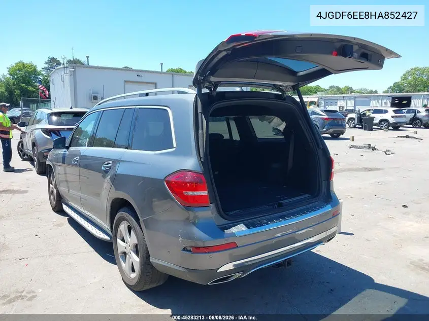 2017 Mercedes-Benz Gls 450 4Matic VIN: 4JGDF6EE8HA852427 Lot: 45283213