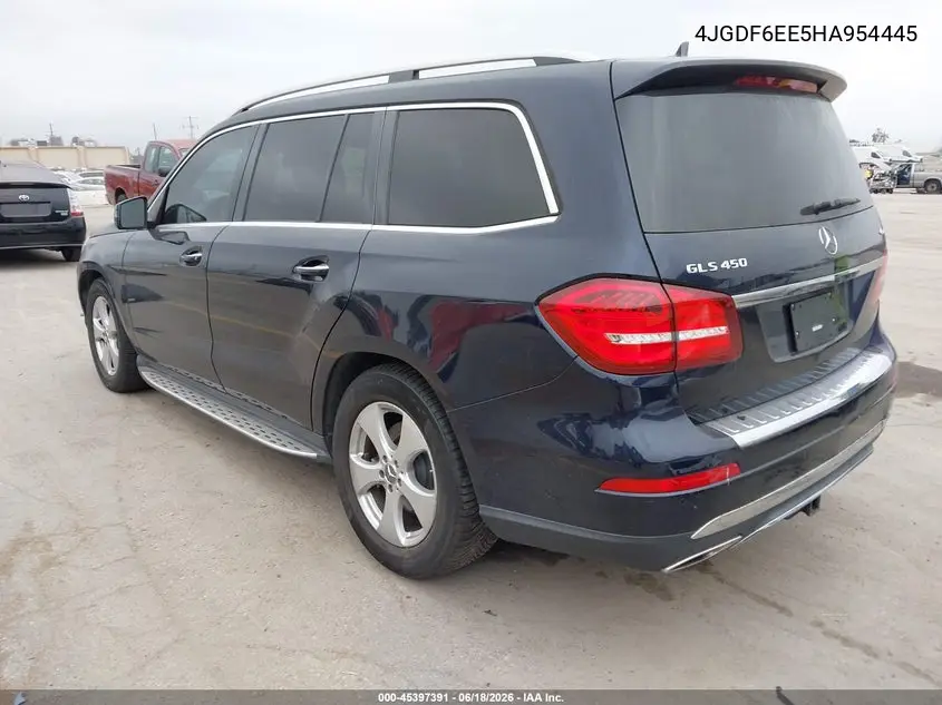 2017 Mercedes-Benz Gls 450 4Matic VIN: 4JGDF6EE5HA954445 Lot: 45397391