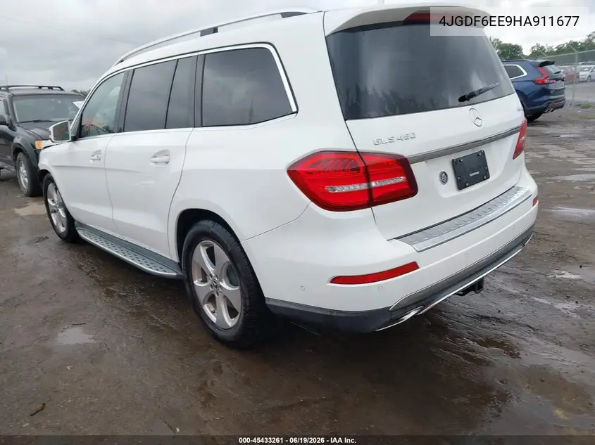 2017 Mercedes-Benz Gls 450 4Matic VIN: 4JGDF6EE9HA911677 Lot: 45433261