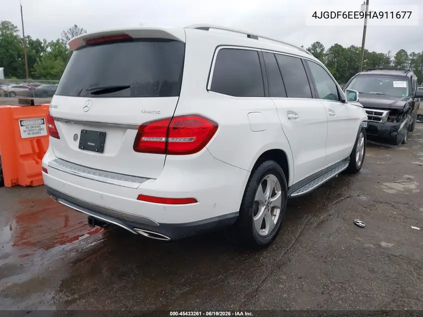 2017 Mercedes-Benz Gls 450 4Matic VIN: 4JGDF6EE9HA911677 Lot: 45433261