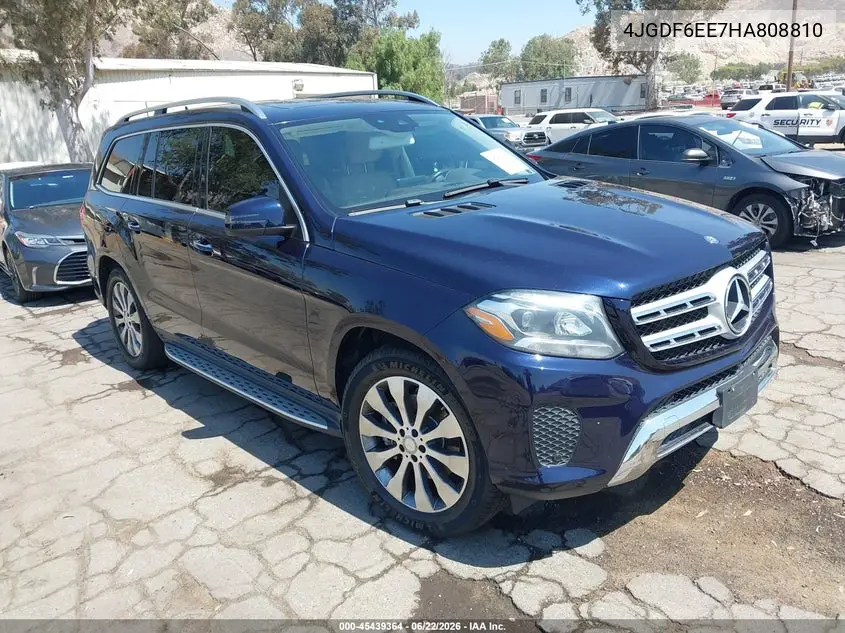 2017 Mercedes-Benz Gls 450 4Matic VIN: 4JGDF6EE7HA808810 Lot: 45439364