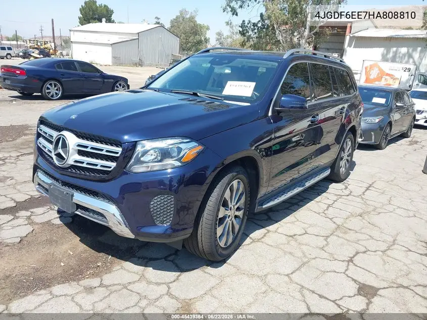 2017 Mercedes-Benz Gls 450 4Matic VIN: 4JGDF6EE7HA808810 Lot: 45439364