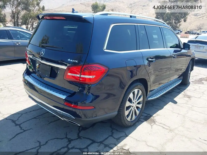 2017 Mercedes-Benz Gls 450 4Matic VIN: 4JGDF6EE7HA808810 Lot: 45439364