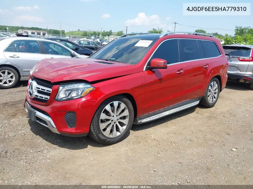 2017 Mercedes-Benz Gls 450 4Matic VIN: 4JGDF6EE5HA779310 Lot: 45505902
