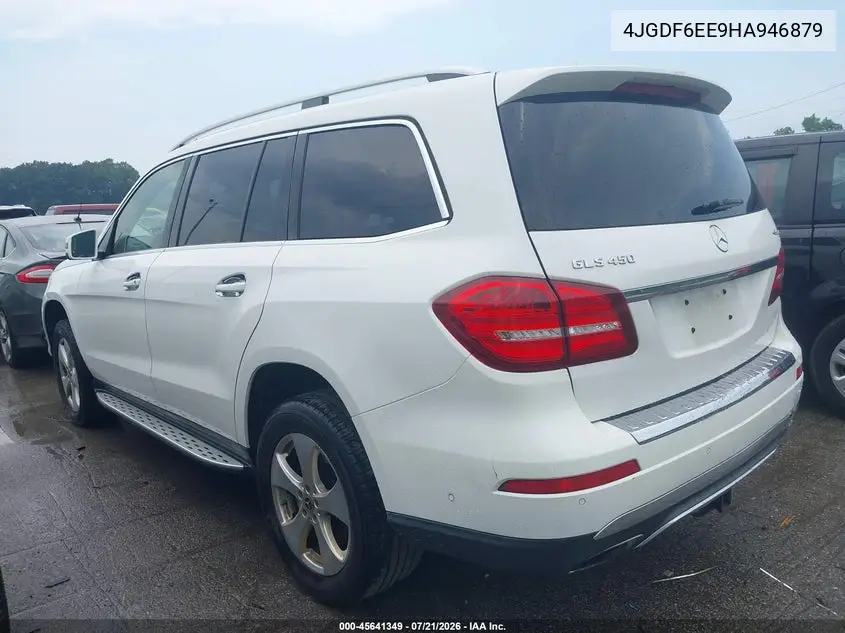 2017 Mercedes-Benz Gls 450 4Matic VIN: 4JGDF6EE9HA946879 Lot: 45641349