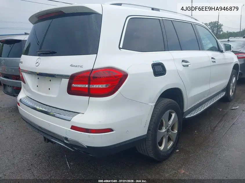 2017 Mercedes-Benz Gls 450 4Matic VIN: 4JGDF6EE9HA946879 Lot: 45641349