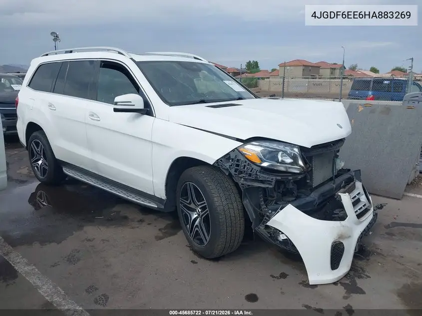 2017 Mercedes-Benz Gls 450 4Matic VIN: 4JGDF6EE6HA883269 Lot: 45685722