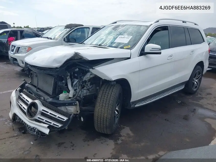 2017 Mercedes-Benz Gls 450 4Matic VIN: 4JGDF6EE6HA883269 Lot: 45685722