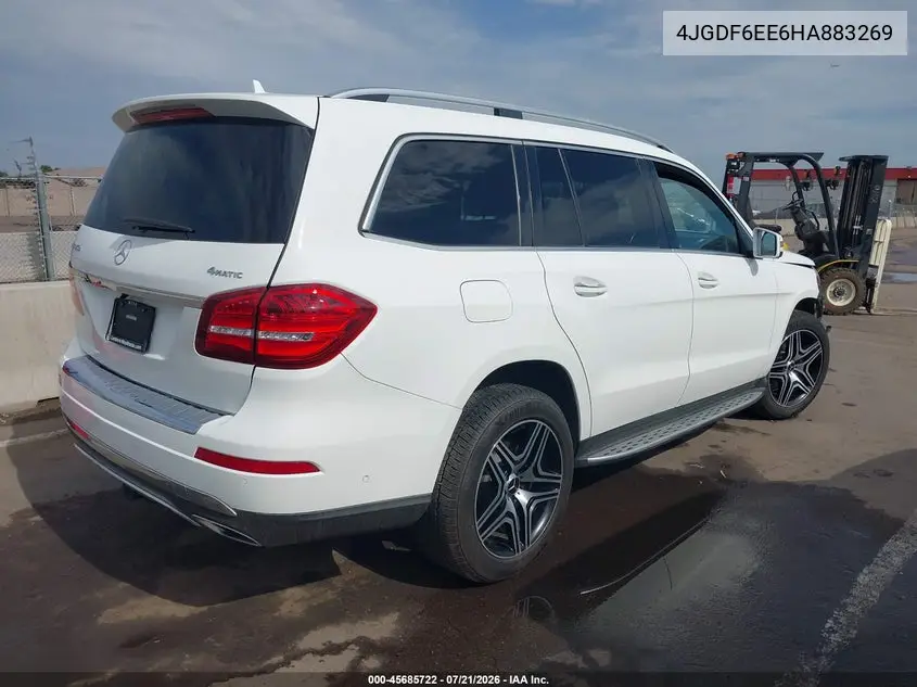 2017 Mercedes-Benz Gls 450 4Matic VIN: 4JGDF6EE6HA883269 Lot: 45685722