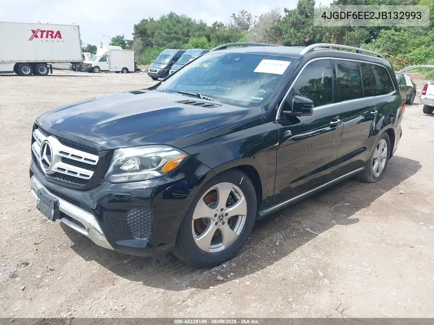 2018 Mercedes-Benz Gls 450 4Matic VIN: 4JGDF6EE2JB132993 Lot: 45326146
