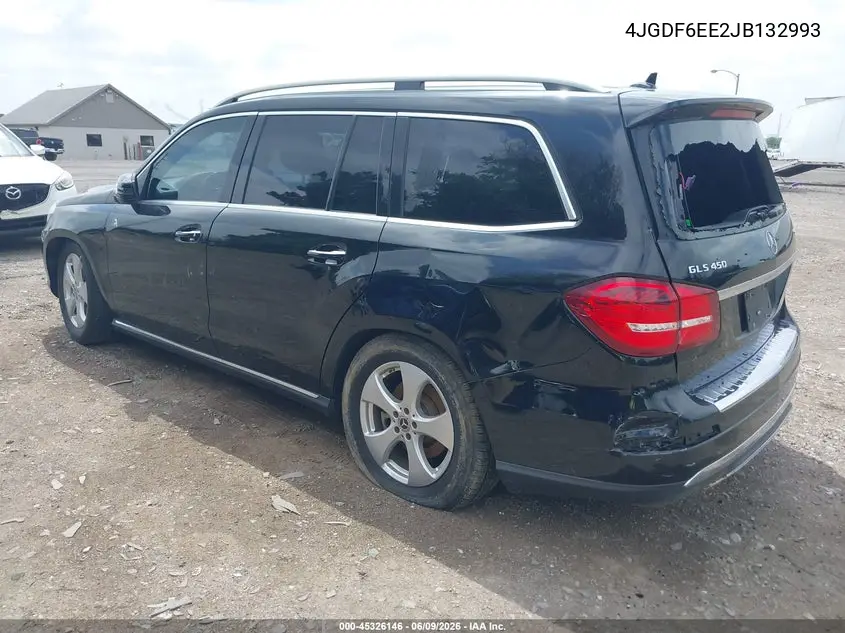 2018 Mercedes-Benz Gls 450 4Matic VIN: 4JGDF6EE2JB132993 Lot: 45326146