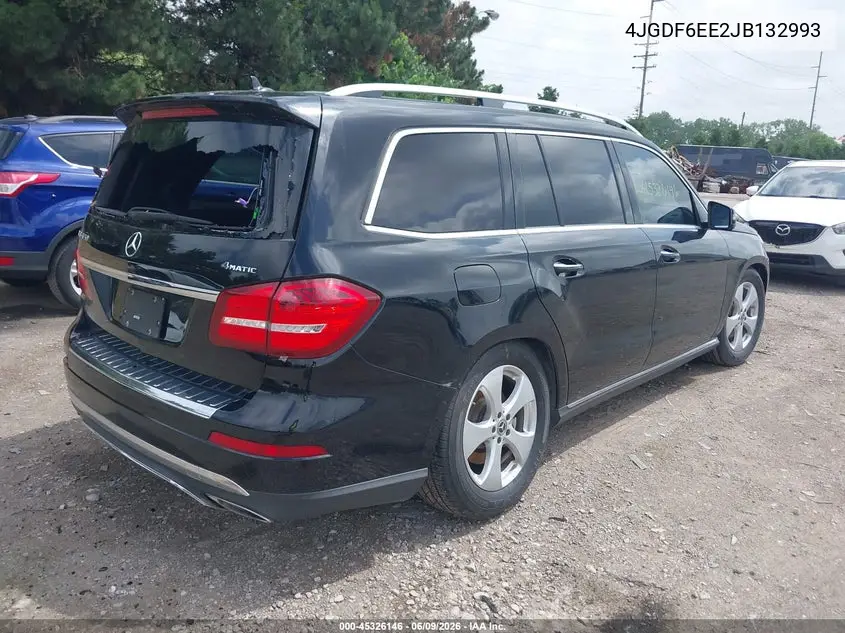 2018 Mercedes-Benz Gls 450 4Matic VIN: 4JGDF6EE2JB132993 Lot: 45326146