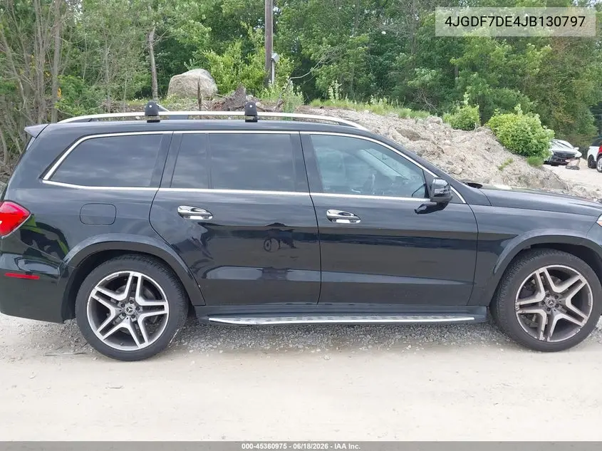 2018 Mercedes-Benz Gls 550 4Matic VIN: 4JGDF7DE4JB130797 Lot: 45360975