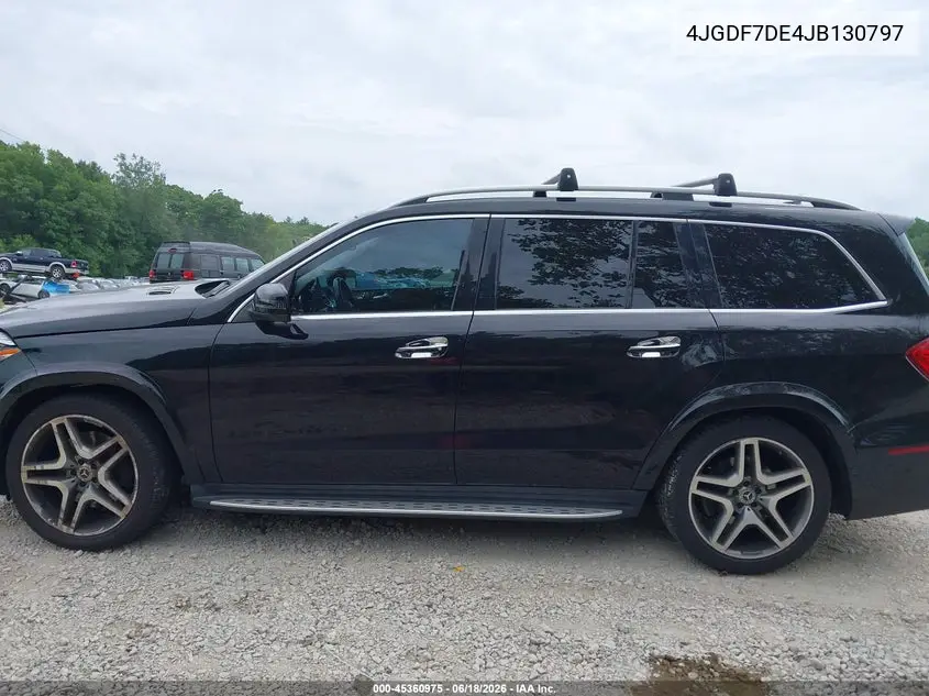 2018 Mercedes-Benz Gls 550 4Matic VIN: 4JGDF7DE4JB130797 Lot: 45360975
