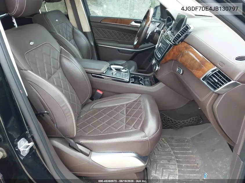 2018 Mercedes-Benz Gls 550 4Matic VIN: 4JGDF7DE4JB130797 Lot: 45360975