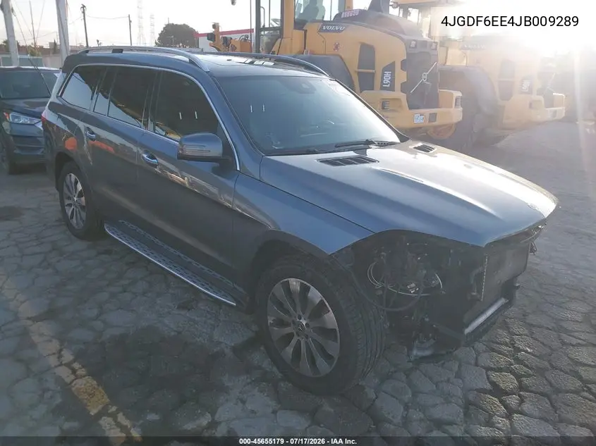 2018 Mercedes-Benz Gls 450 4Matic VIN: 4JGDF6EE4JB009289 Lot: 45655179