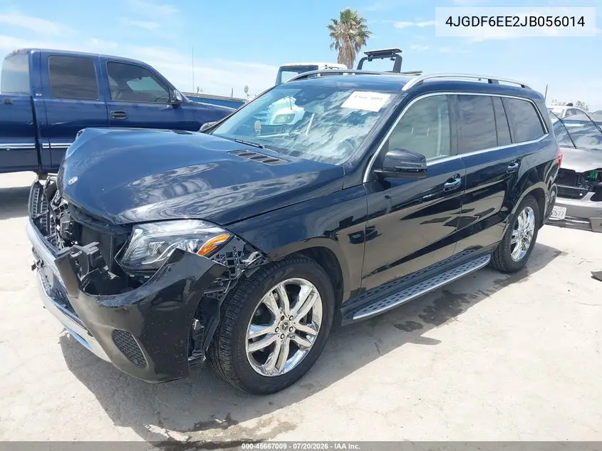 2018 Mercedes-Benz Gls 450 4Matic VIN: 4JGDF6EE2JB056014 Lot: 45667009