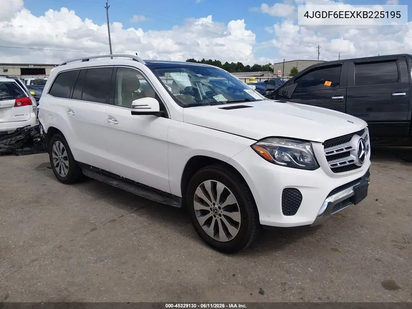 2019 Mercedes-Benz Gls 450 4Matic VIN: 4JGDF6EEXKB225195 Lot: 45329130