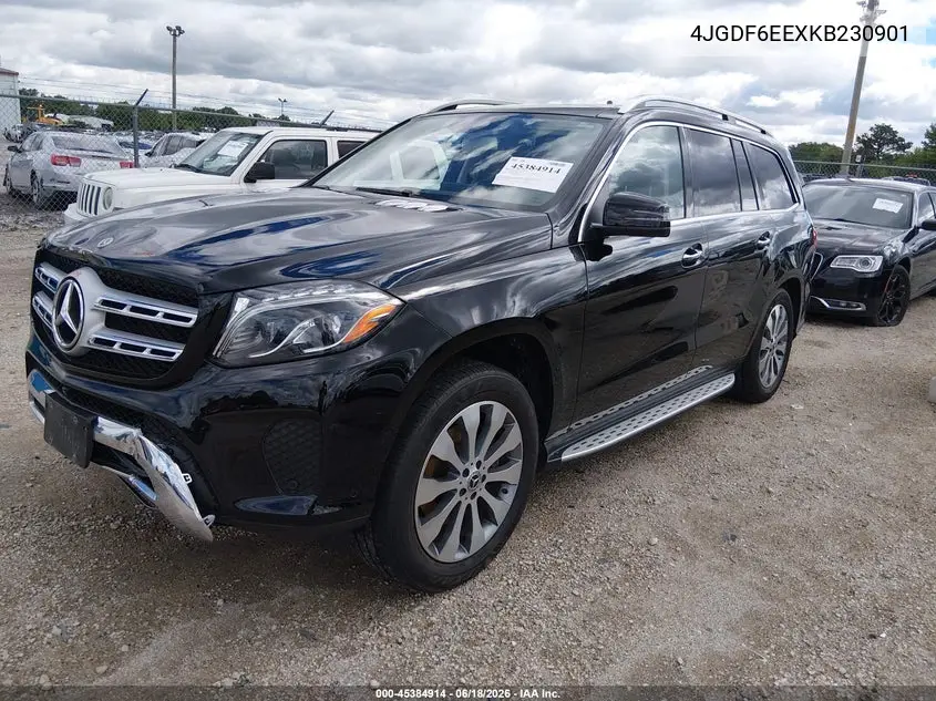 2019 Mercedes-Benz Gls 450 4Matic VIN: 4JGDF6EEXKB230901 Lot: 45384914