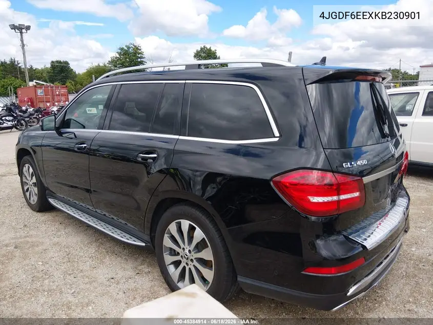 2019 Mercedes-Benz Gls 450 4Matic VIN: 4JGDF6EEXKB230901 Lot: 45384914