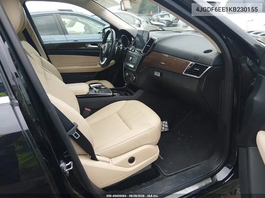 2019 Mercedes-Benz Gls 450 4Matic VIN: 4JGDF6EE1KB230155 Lot: 45400484