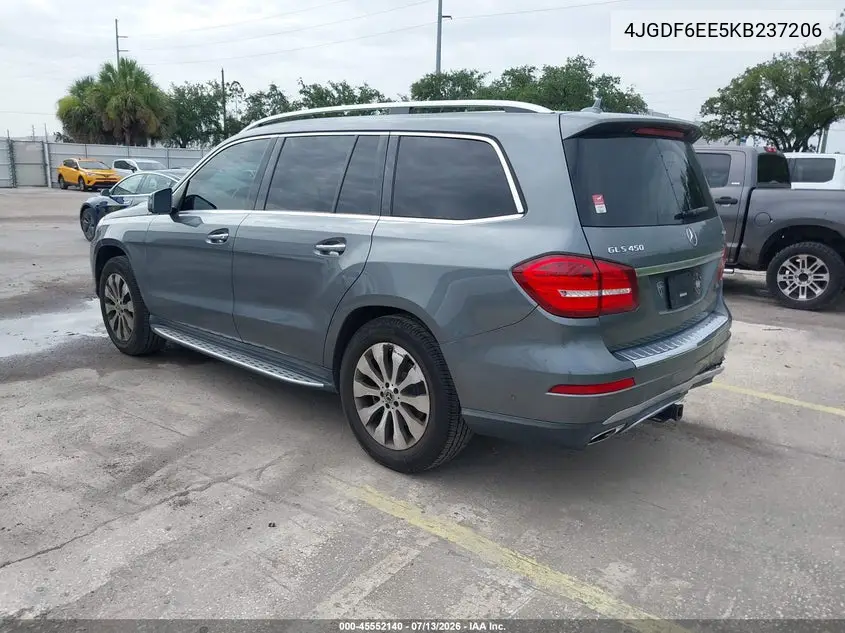 2019 Mercedes-Benz Gls 450 4Matic VIN: 4JGDF6EE5KB237206 Lot: 45552140