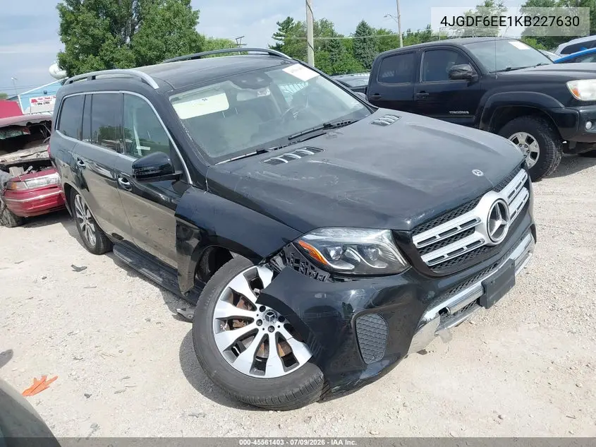 2019 Mercedes-Benz Gls 450 4Matic VIN: 4JGDF6EE1KB227630 Lot: 45561403