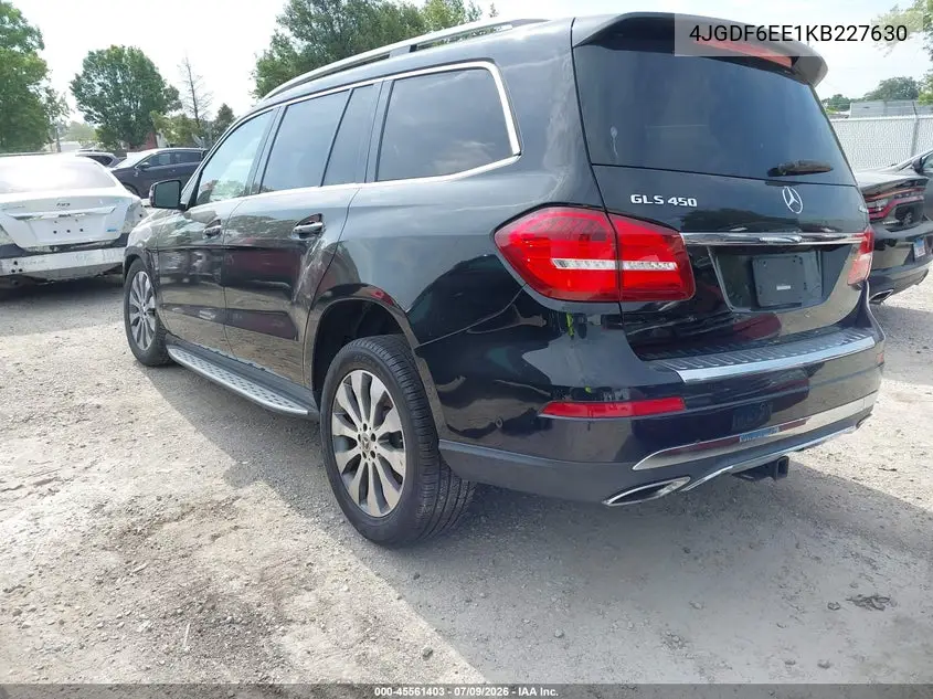 2019 Mercedes-Benz Gls 450 4Matic VIN: 4JGDF6EE1KB227630 Lot: 45561403