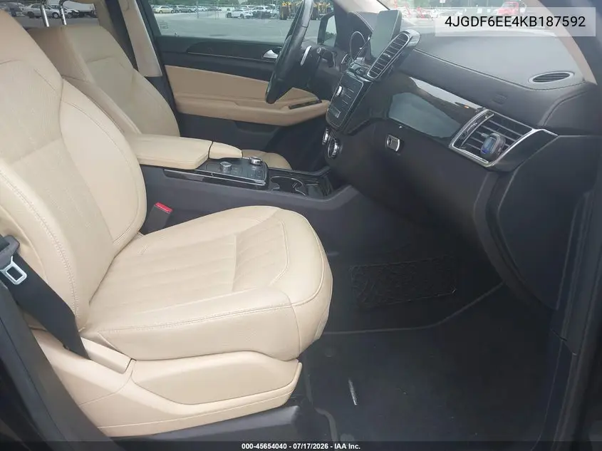 2019 Mercedes-Benz Gls 450 4Matic VIN: 4JGDF6EE4KB187592 Lot: 45654040