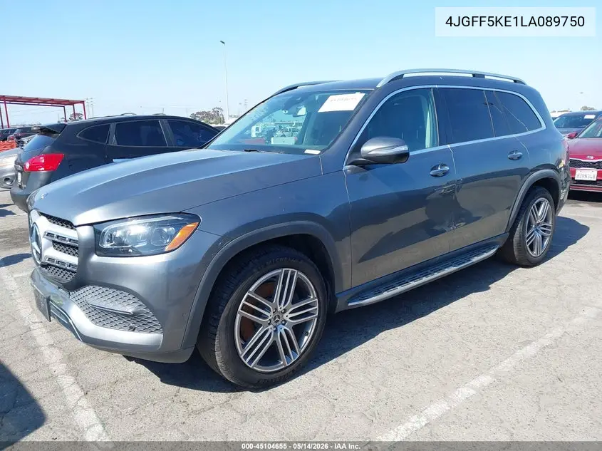 2020 Mercedes-Benz Gls 450 4Matic VIN: 4JGFF5KE1LA089750 Lot: 45104655