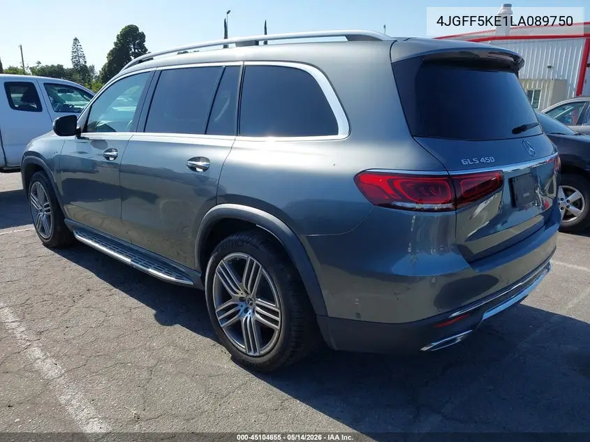 2020 Mercedes-Benz Gls 450 4Matic VIN: 4JGFF5KE1LA089750 Lot: 45104655