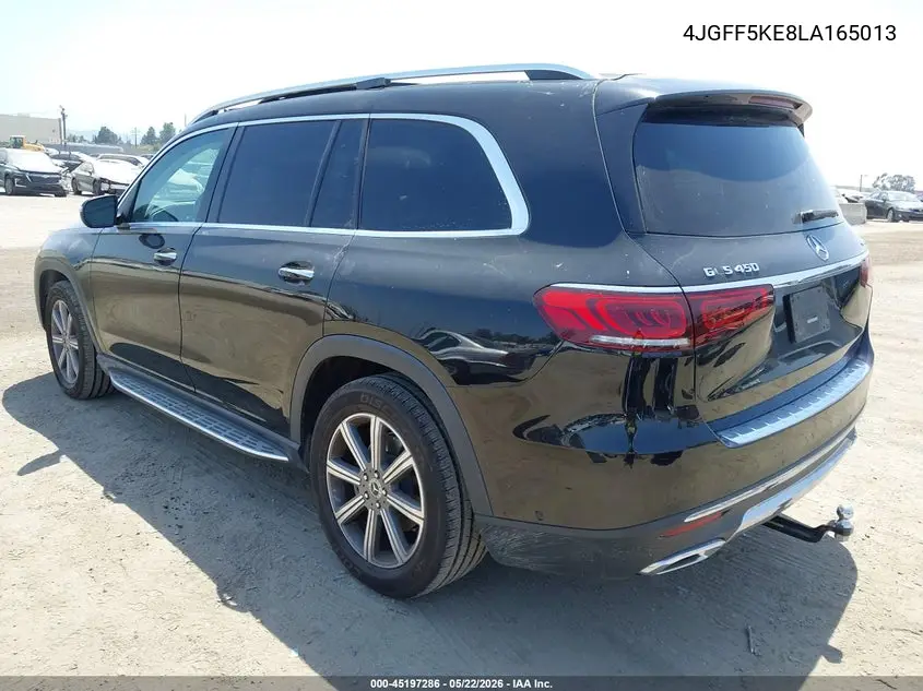 2020 Mercedes-Benz Gls 450 4Matic VIN: 4JGFF5KE8LA165013 Lot: 45197286