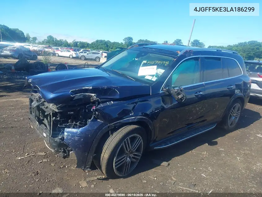 2020 Mercedes-Benz Gls 450 4Matic VIN: 4JGFF5KE3LA186299 Lot: 45279598