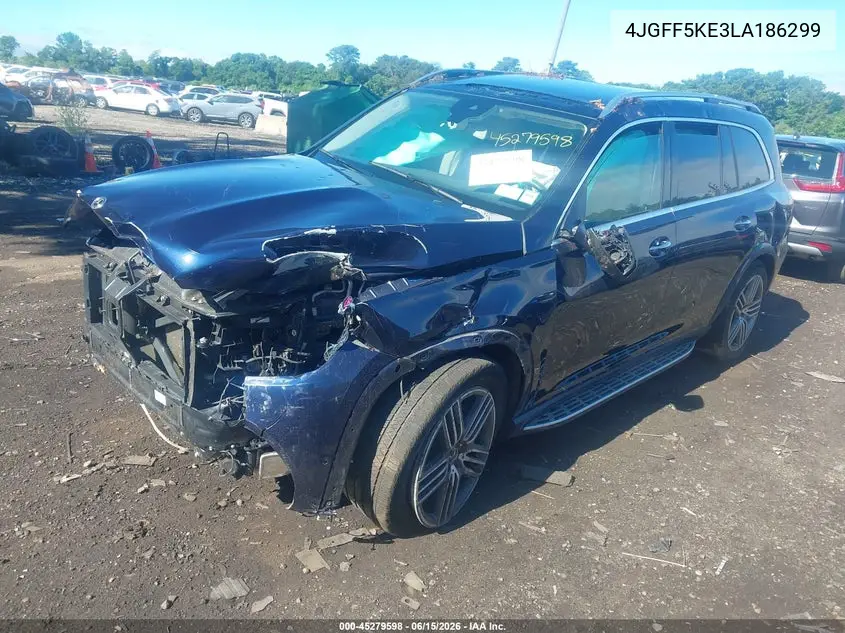 2020 Mercedes-Benz Gls 450 4Matic VIN: 4JGFF5KE3LA186299 Lot: 45279598