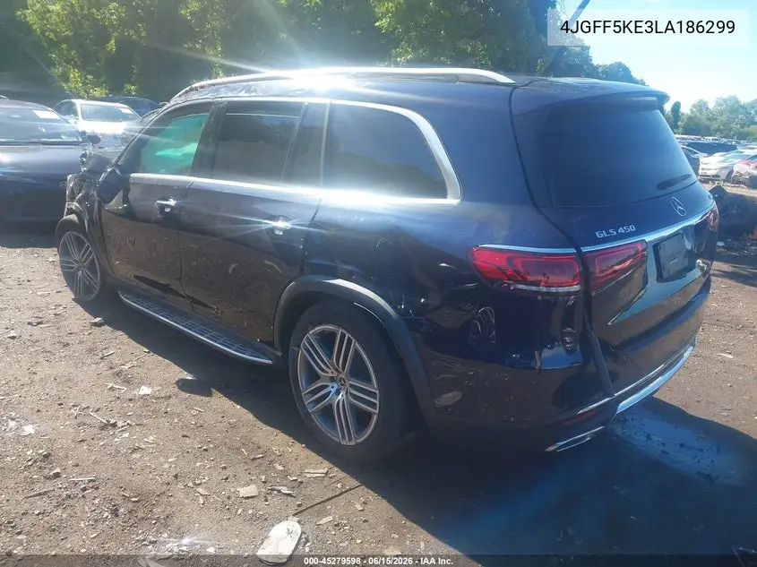 2020 Mercedes-Benz Gls 450 4Matic VIN: 4JGFF5KE3LA186299 Lot: 45279598