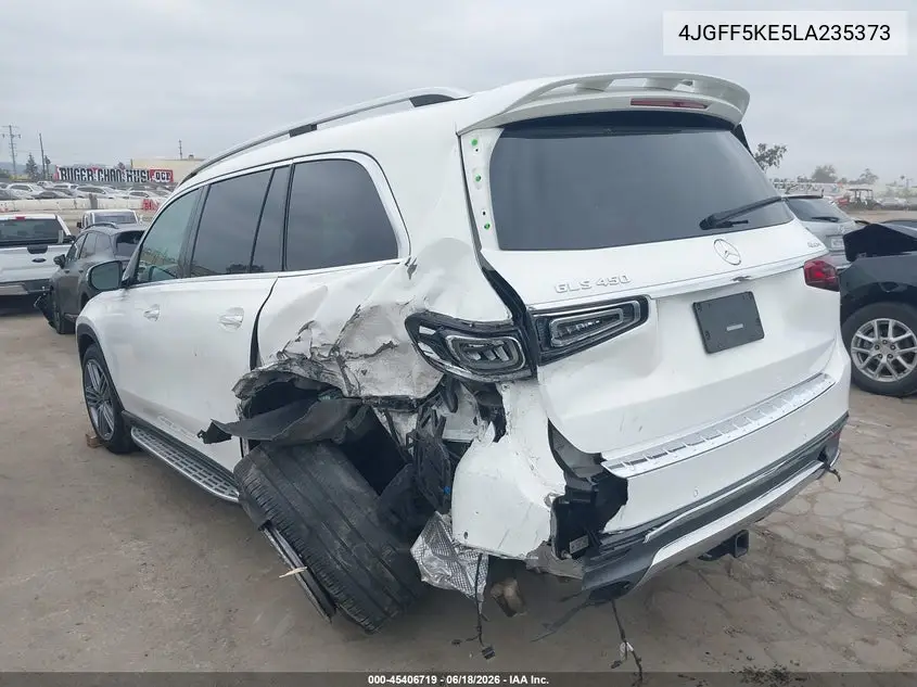 2020 Mercedes-Benz Gls 450 4Matic VIN: 4JGFF5KE5LA235373 Lot: 45406719