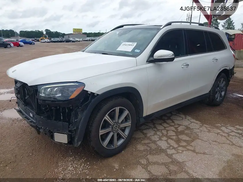 2020 Mercedes-Benz Gls 450 4Matic VIN: 4JGFF5KE7LA285837 Lot: 45415093