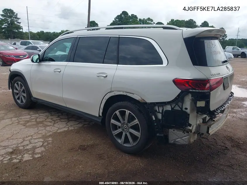 2020 Mercedes-Benz Gls 450 4Matic VIN: 4JGFF5KE7LA285837 Lot: 45415093