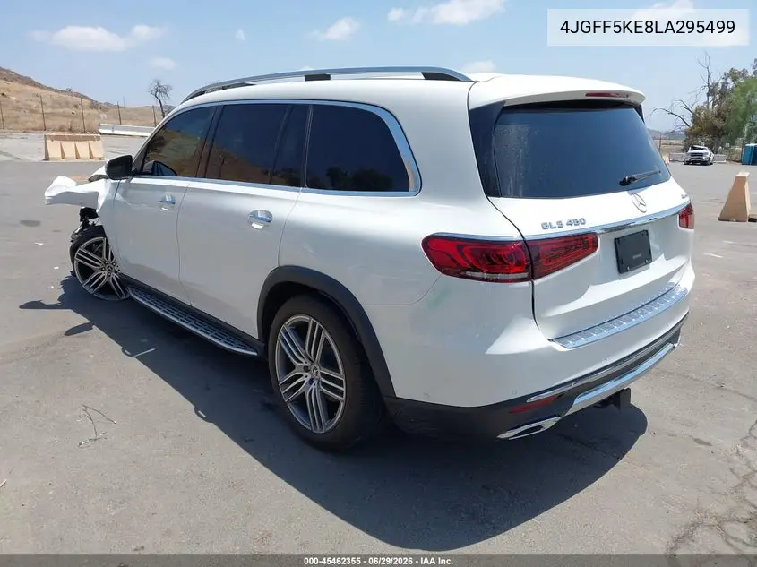 2020 Mercedes-Benz Gls 450 4Matic VIN: 4JGFF5KE8LA295499 Lot: 45462355