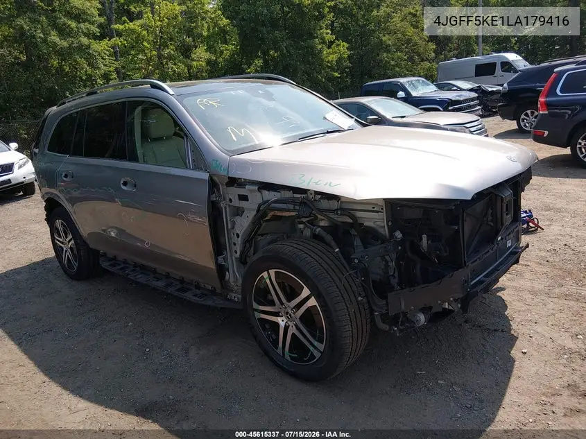 2020 Mercedes-Benz Gls 450 4Matic VIN: 4JGFF5KE1LA179416 Lot: 45615337