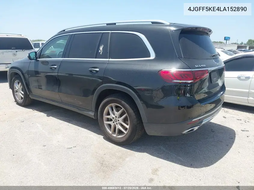 2020 Mercedes-Benz Gls 450 4Matic VIN: 4JGFF5KE4LA152890 Lot: 45663413
