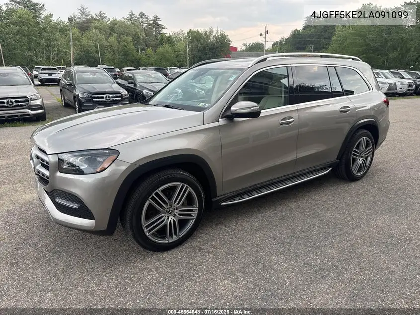 2020 Mercedes-Benz Gls 450 4Matic VIN: 4JGFF5KE2LA091099 Lot: 45664648
