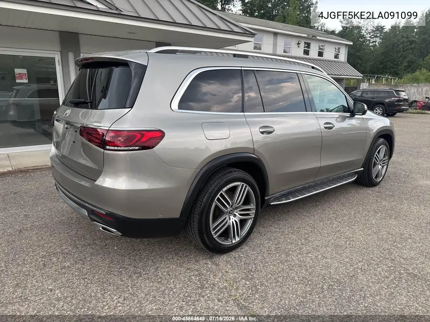 2020 Mercedes-Benz Gls 450 4Matic VIN: 4JGFF5KE2LA091099 Lot: 45664648