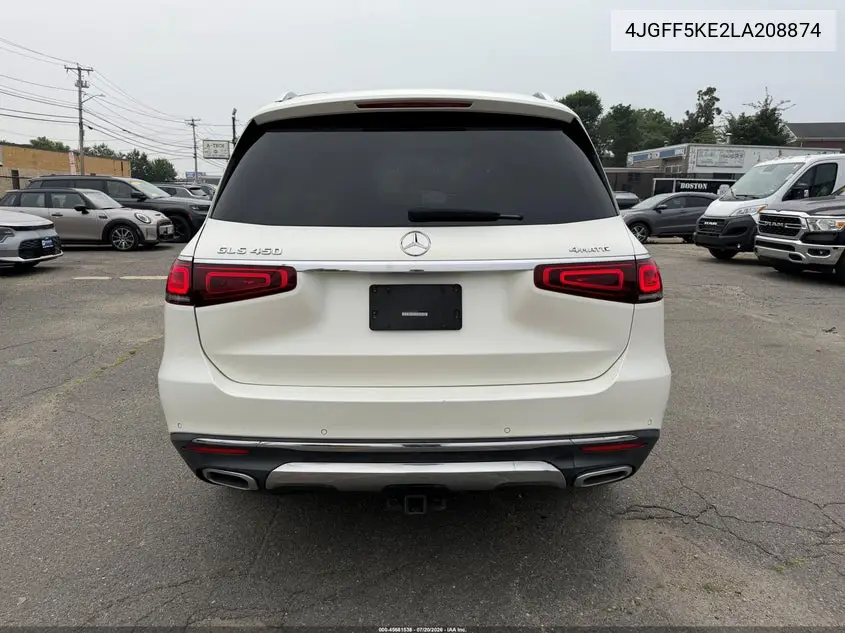 2020 Mercedes-Benz Gls 450 4Matic VIN: 4JGFF5KE2LA208874 Lot: 45681538