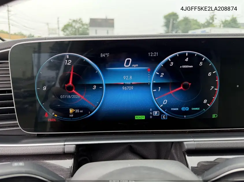 2020 Mercedes-Benz Gls 450 4Matic VIN: 4JGFF5KE2LA208874 Lot: 45681538
